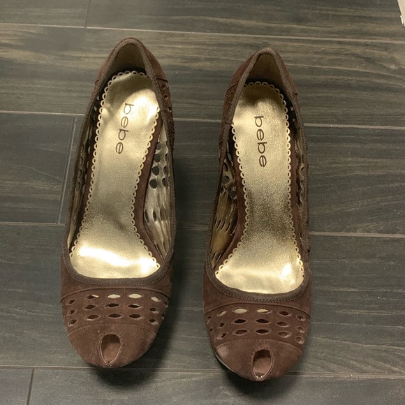 Bebe brown stilettos - Picture 2 of 3